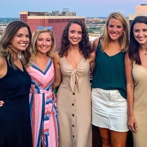 Tie front neutral dress from Red Dress Boutique